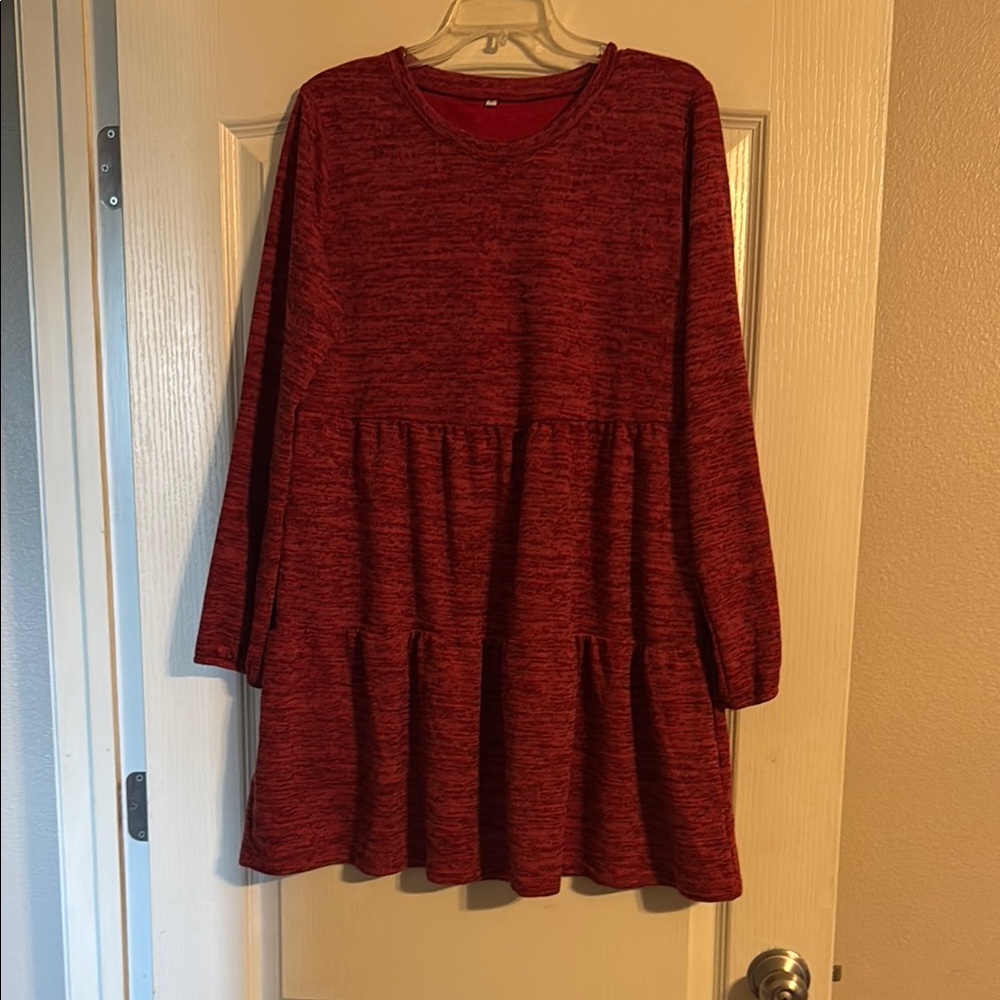 Women's Red Tunic Top
